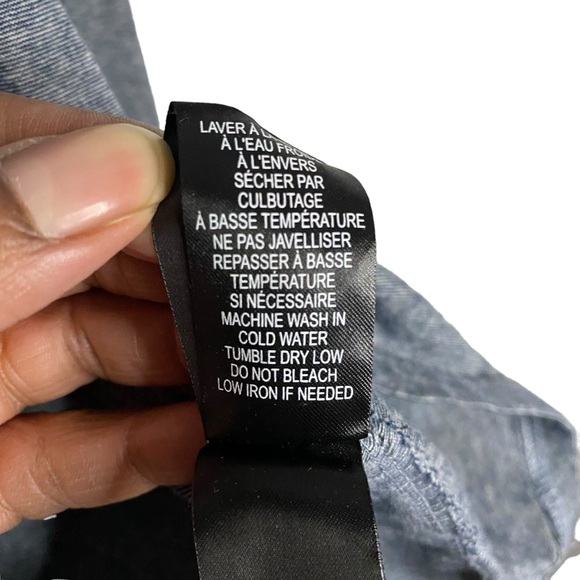 Simons Men's Gray Long Sleeve Floral Trim Shirt - Picture 7 of 8